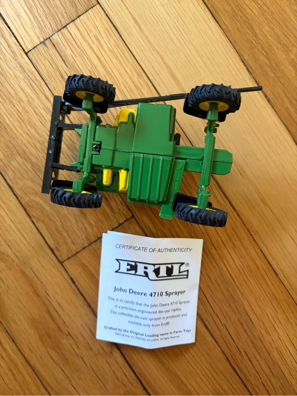 John Deere 1/64 Green Yellow 4710 Sprayer Metal /Plastic Model Toy Diecast ERTL